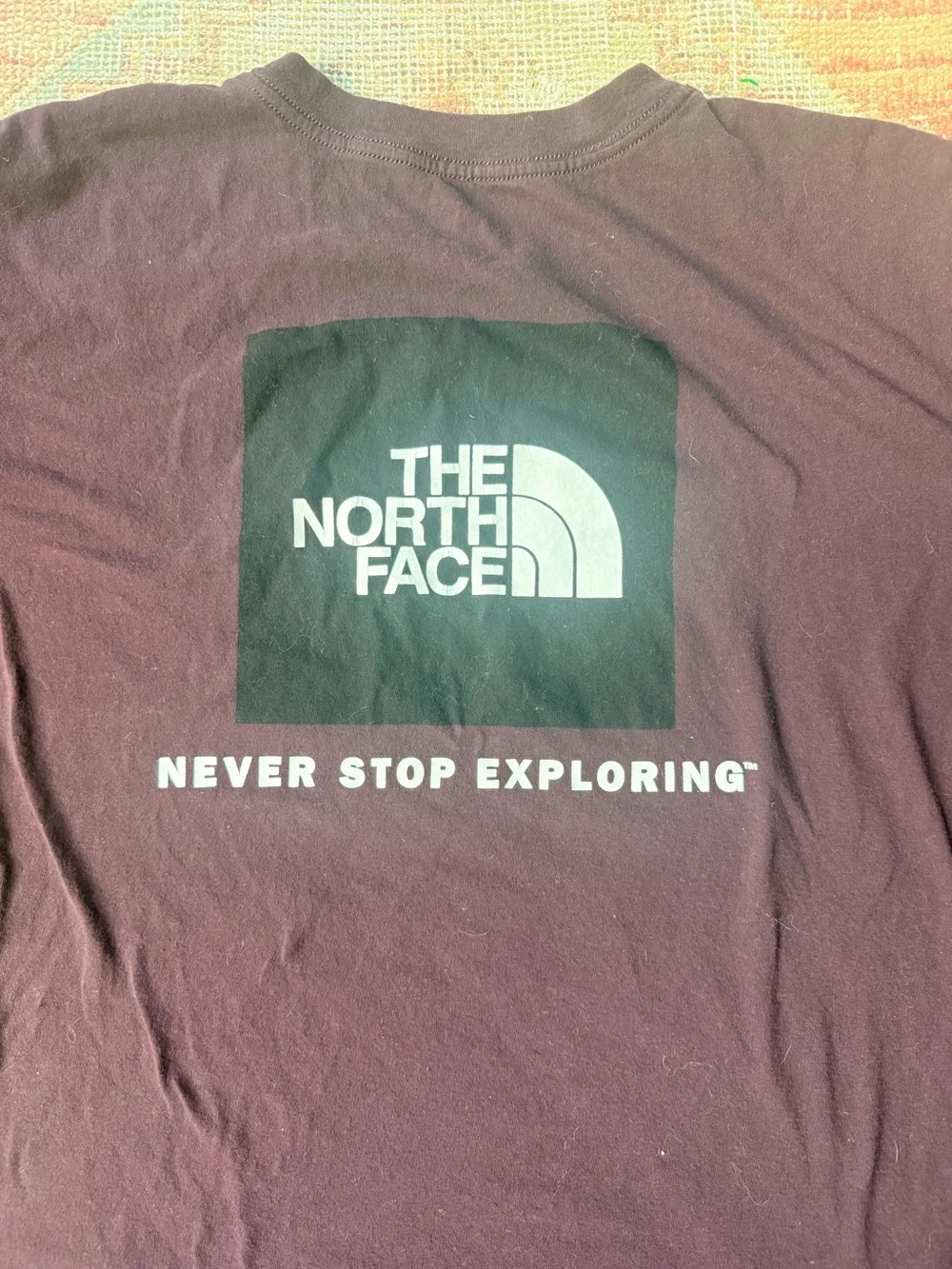 The North Face Men's Short Sleeve Tee - Deep Plum with White Logo